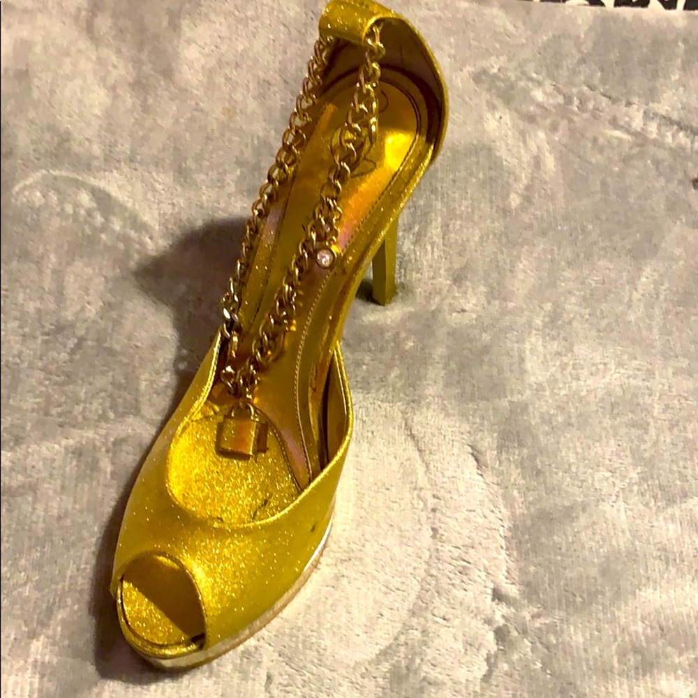 Womens BabyPhat Glitter Heels